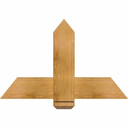 Ekena Millwork Eugene Rough Sawn Timber Gable Bracket, Western Red Cedar, 36"W x 23"H x 2"D x 6"F, 15/12 Pitch GBW036X23X0206EUG00RWR